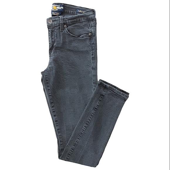 Lucky brand sophia, crinkle, distressed, color black, skinny size 8/29 - Picture 2 of 7